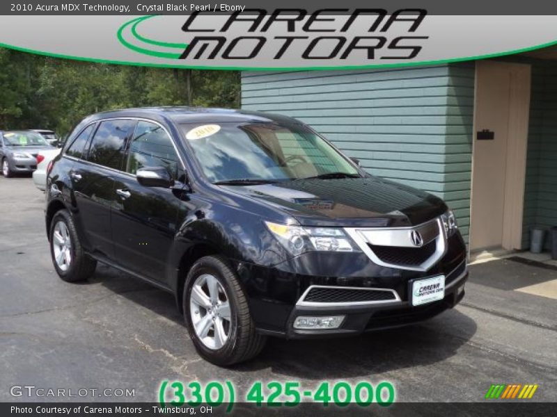 Crystal Black Pearl / Ebony 2010 Acura MDX Technology