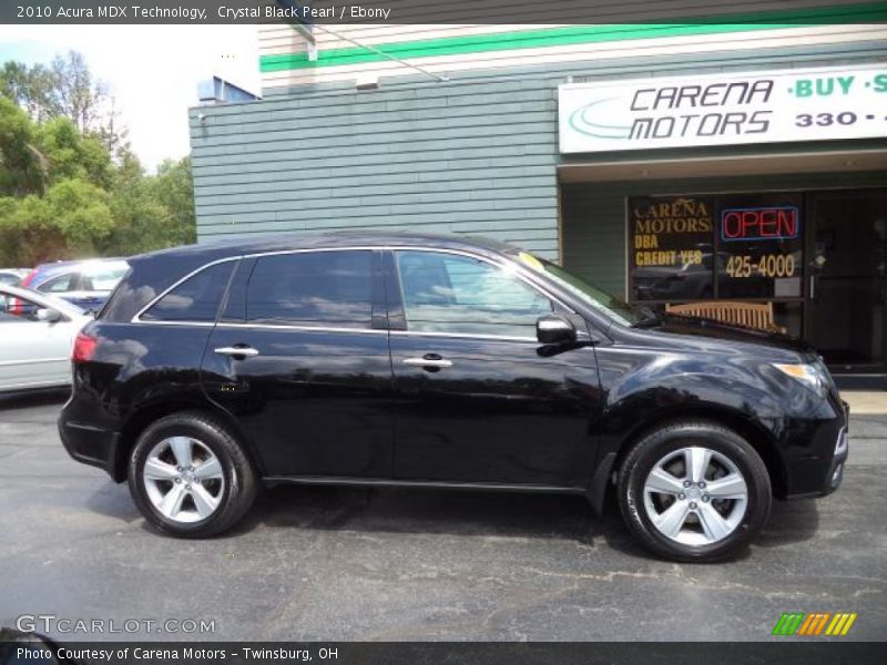 Crystal Black Pearl / Ebony 2010 Acura MDX Technology