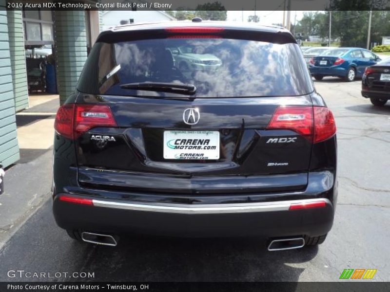 Crystal Black Pearl / Ebony 2010 Acura MDX Technology