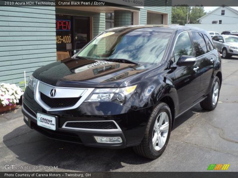 Crystal Black Pearl / Ebony 2010 Acura MDX Technology