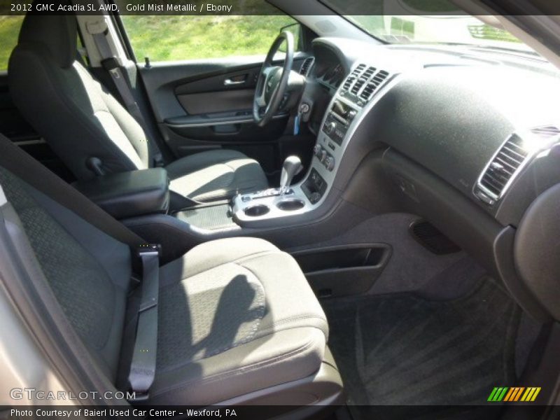 Gold Mist Metallic / Ebony 2012 GMC Acadia SL AWD