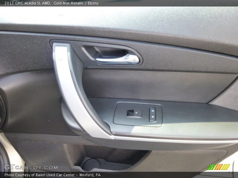Gold Mist Metallic / Ebony 2012 GMC Acadia SL AWD