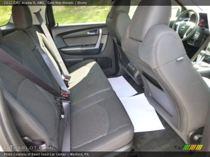 Gold Mist Metallic / Ebony 2012 GMC Acadia SL AWD