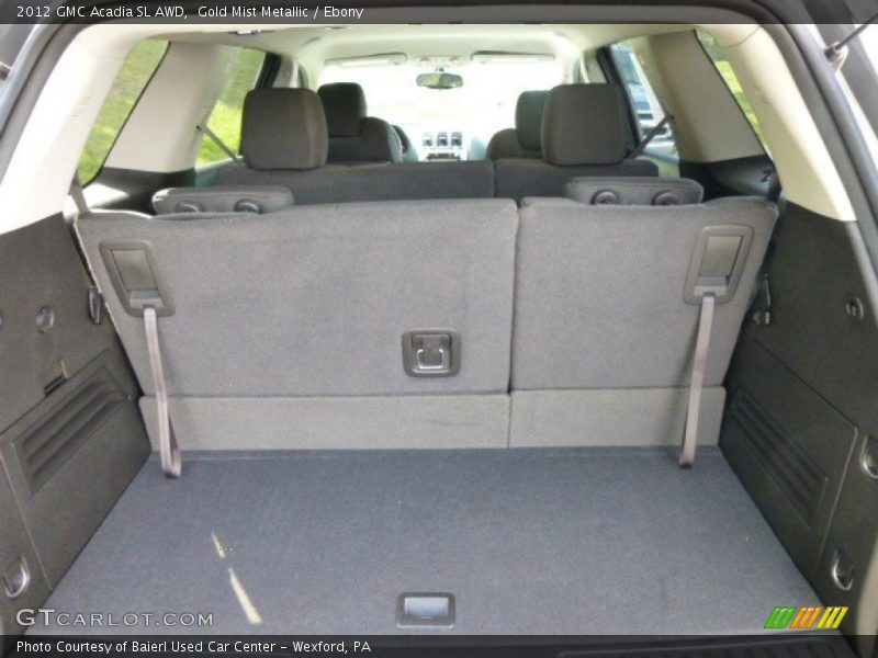 Gold Mist Metallic / Ebony 2012 GMC Acadia SL AWD