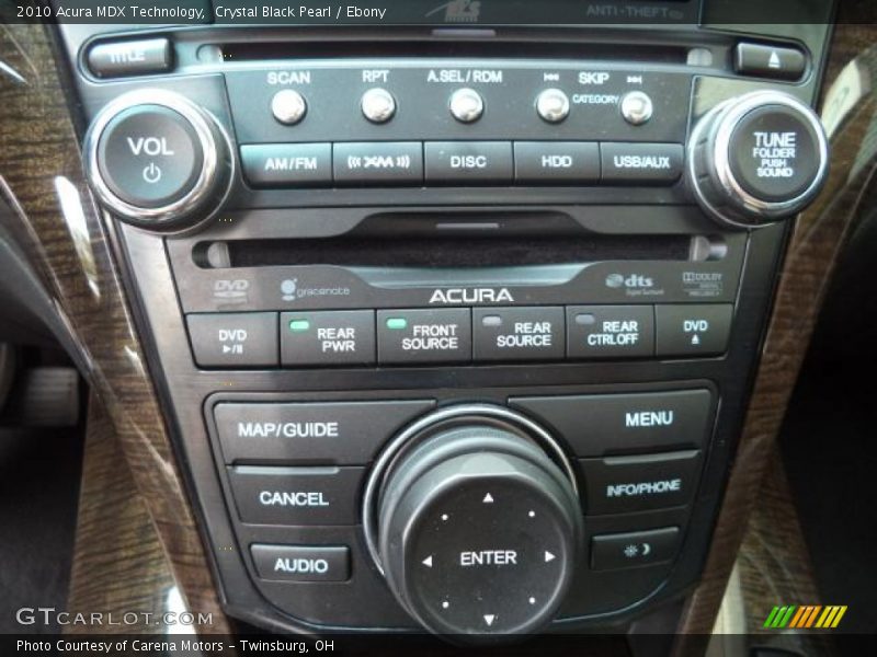 Crystal Black Pearl / Ebony 2010 Acura MDX Technology