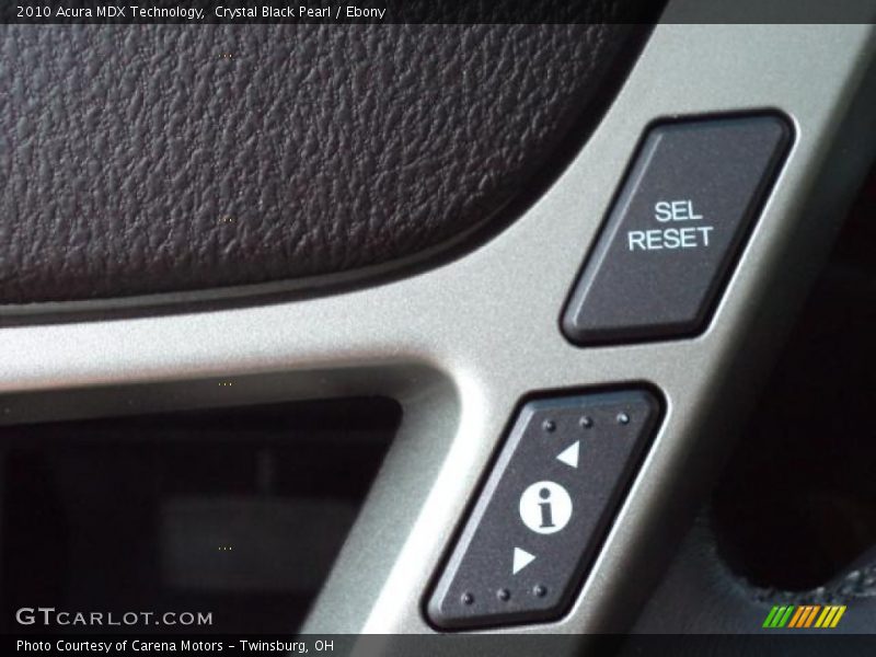 Crystal Black Pearl / Ebony 2010 Acura MDX Technology