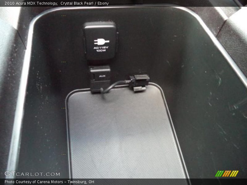 Crystal Black Pearl / Ebony 2010 Acura MDX Technology