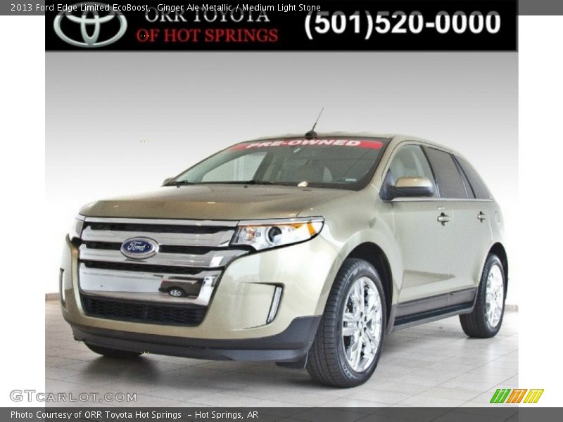 Ginger Ale Metallic / Medium Light Stone 2013 Ford Edge Limited EcoBoost