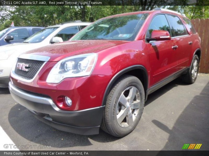 Red Jewel Tintcoat / Light Titanium 2011 GMC Acadia SLT AWD