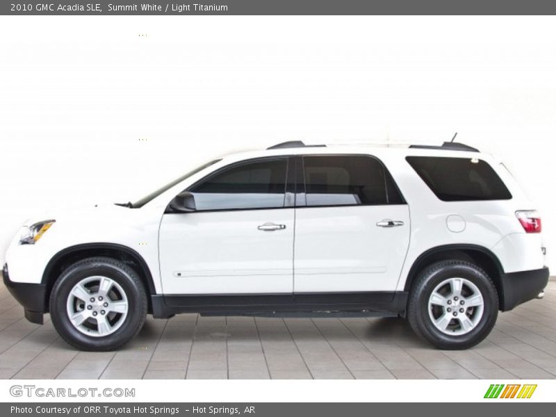 Summit White / Light Titanium 2010 GMC Acadia SLE