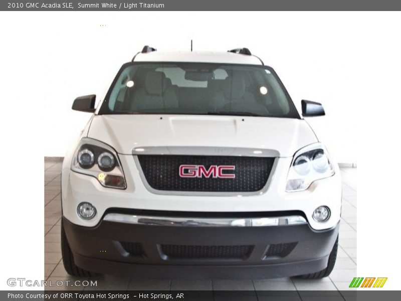 Summit White / Light Titanium 2010 GMC Acadia SLE