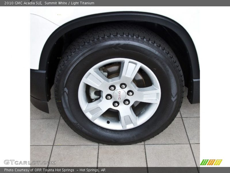 Summit White / Light Titanium 2010 GMC Acadia SLE