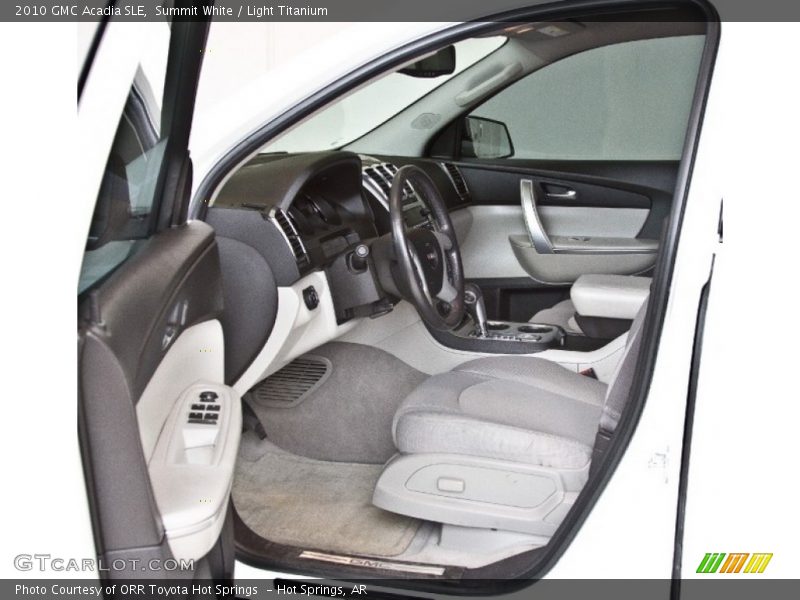 Summit White / Light Titanium 2010 GMC Acadia SLE