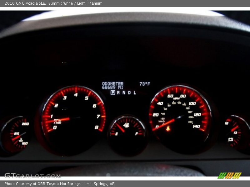 Summit White / Light Titanium 2010 GMC Acadia SLE