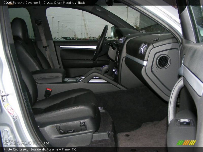 Crystal Silver Metallic / Black 2008 Porsche Cayenne S