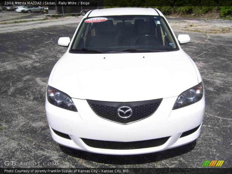Rally White / Beige 2004 Mazda MAZDA3 i Sedan