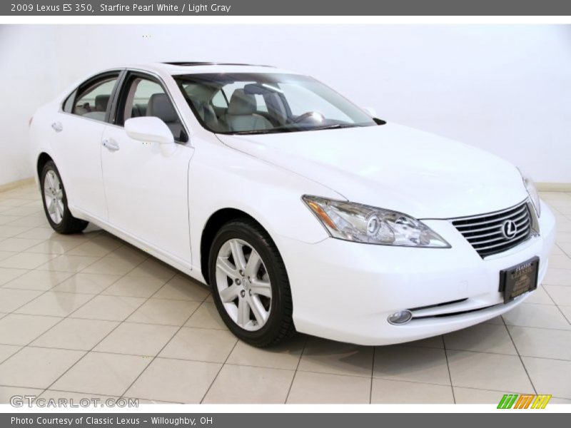 Starfire Pearl White / Light Gray 2009 Lexus ES 350