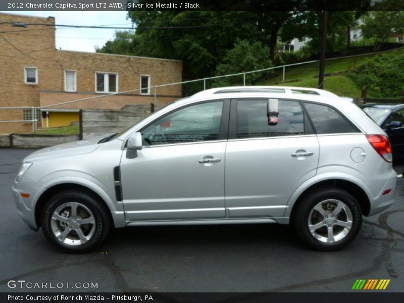 Silver Ice Metallic / Black 2012 Chevrolet Captiva Sport LTZ AWD