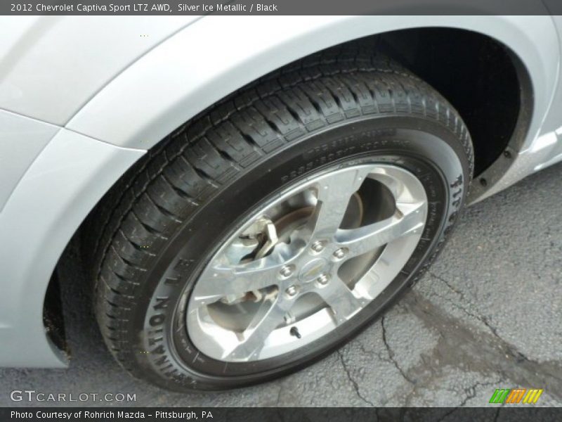 Silver Ice Metallic / Black 2012 Chevrolet Captiva Sport LTZ AWD