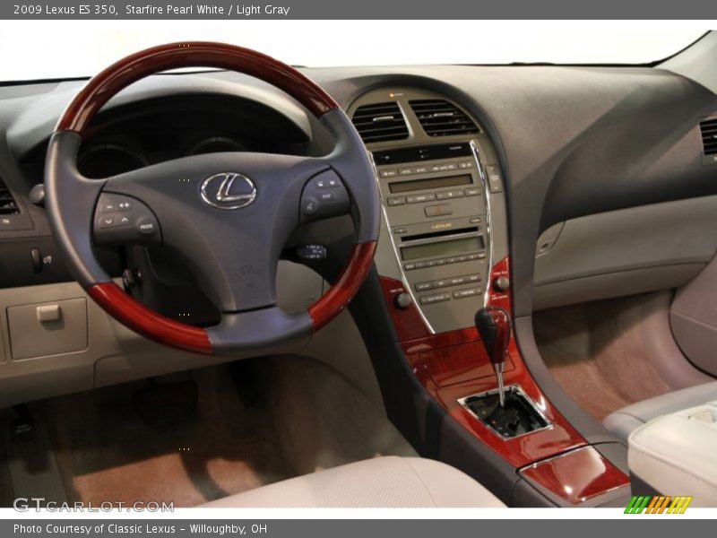 Starfire Pearl White / Light Gray 2009 Lexus ES 350