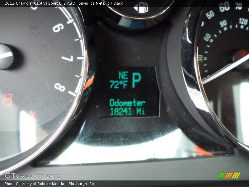 Silver Ice Metallic / Black 2012 Chevrolet Captiva Sport LTZ AWD