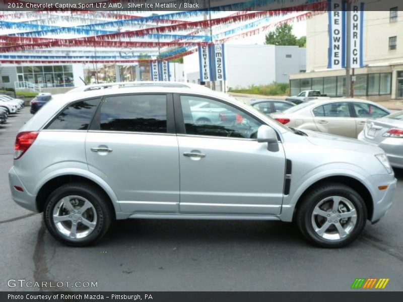 Silver Ice Metallic / Black 2012 Chevrolet Captiva Sport LTZ AWD