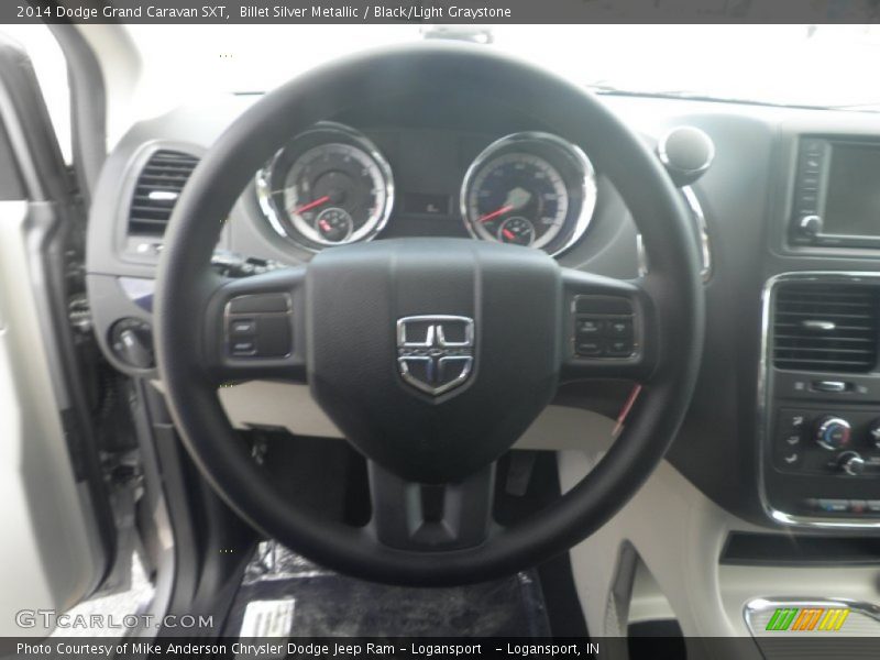 Billet Silver Metallic / Black/Light Graystone 2014 Dodge Grand Caravan SXT