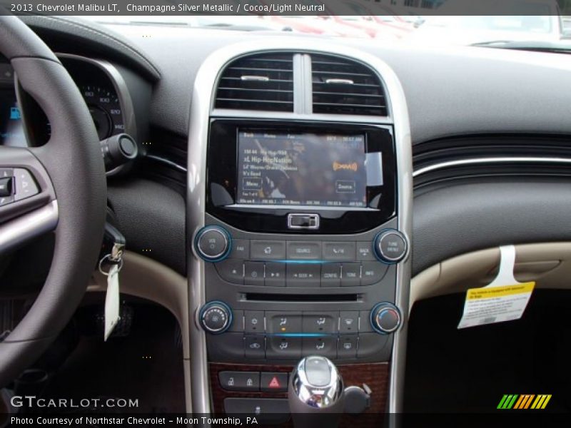 Champagne Silver Metallic / Cocoa/Light Neutral 2013 Chevrolet Malibu LT