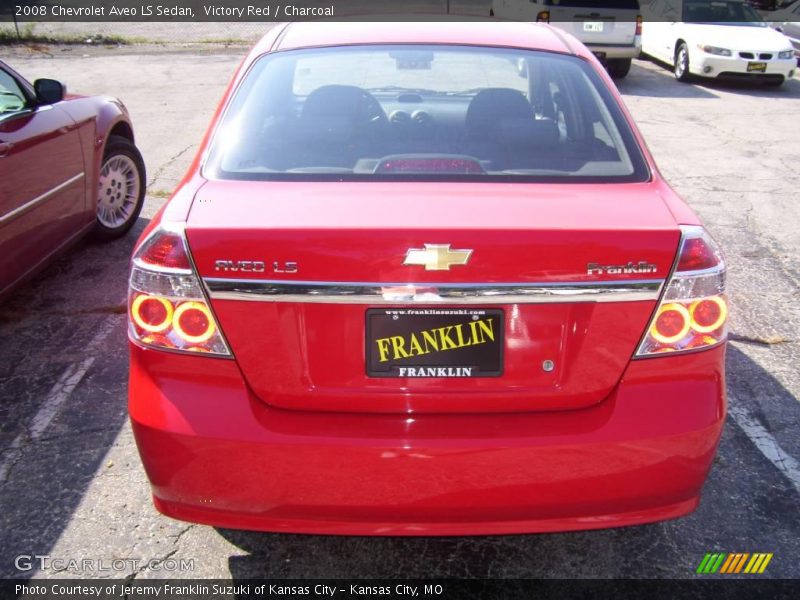 Victory Red / Charcoal 2008 Chevrolet Aveo LS Sedan
