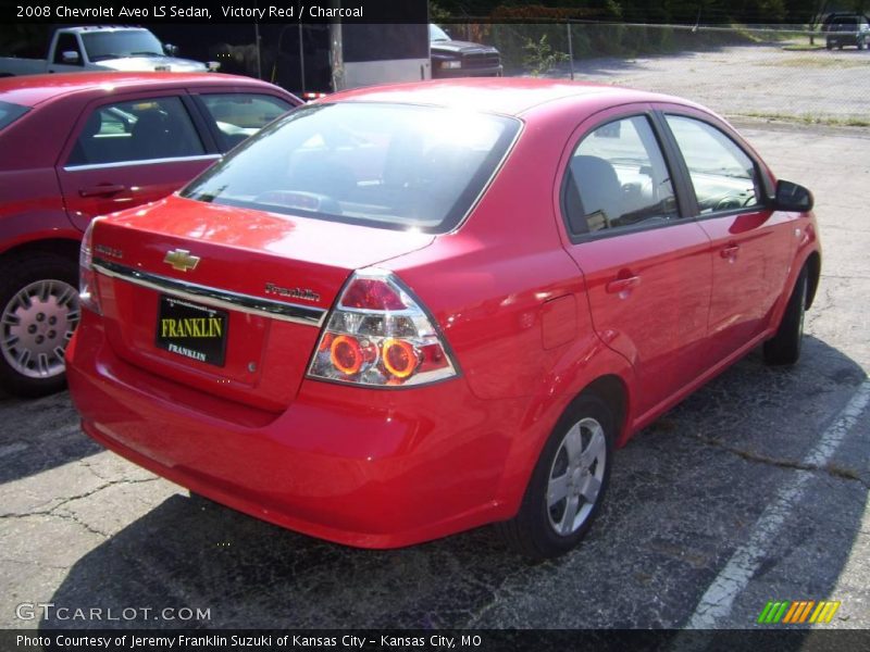 Victory Red / Charcoal 2008 Chevrolet Aveo LS Sedan