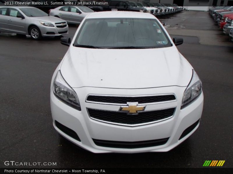 Summit White / Jet Black/Titanium 2013 Chevrolet Malibu LS