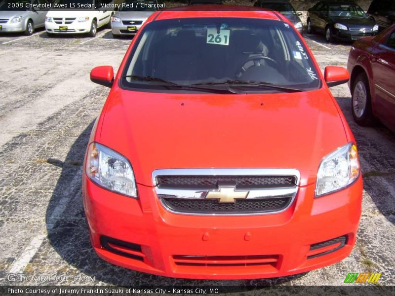 Victory Red / Charcoal 2008 Chevrolet Aveo LS Sedan