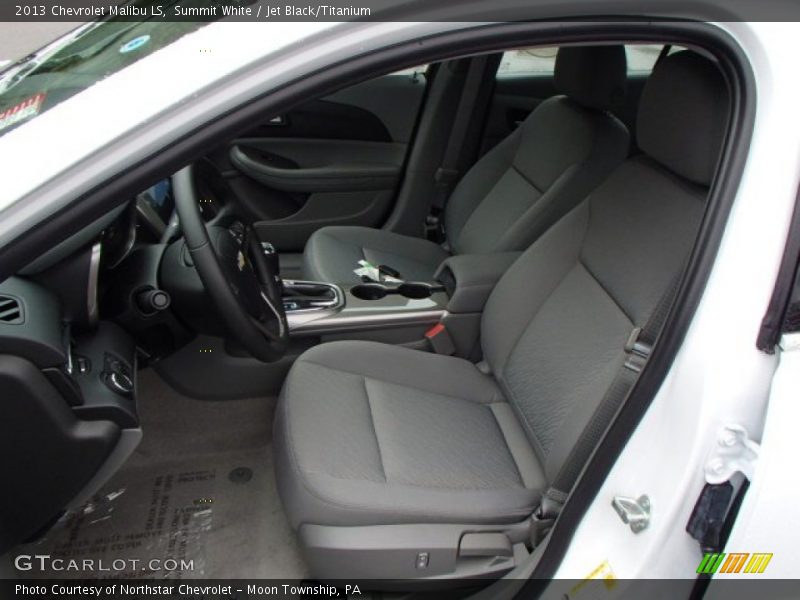 Summit White / Jet Black/Titanium 2013 Chevrolet Malibu LS