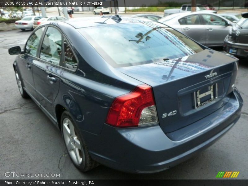 Barents Blue Metallic / Off-Black 2008 Volvo S40 2.4i