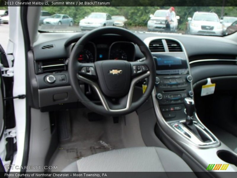Summit White / Jet Black/Titanium 2013 Chevrolet Malibu LS