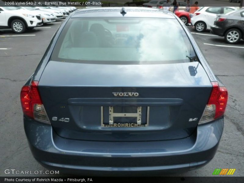 Barents Blue Metallic / Off-Black 2008 Volvo S40 2.4i