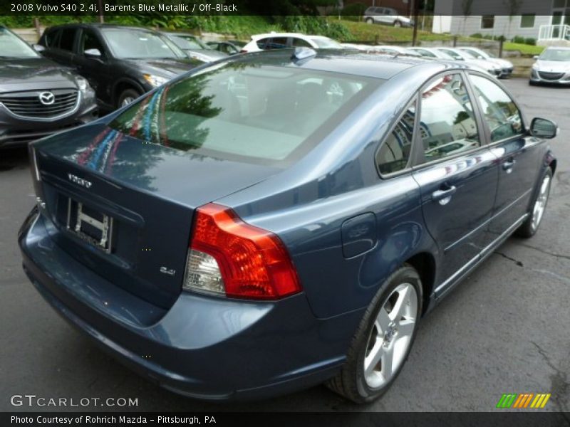 Barents Blue Metallic / Off-Black 2008 Volvo S40 2.4i