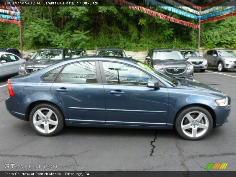 Barents Blue Metallic / Off-Black 2008 Volvo S40 2.4i