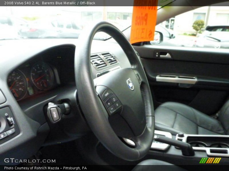 Barents Blue Metallic / Off-Black 2008 Volvo S40 2.4i