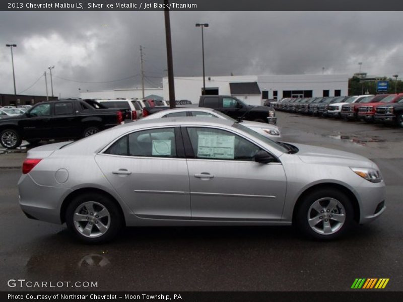 Silver Ice Metallic / Jet Black/Titanium 2013 Chevrolet Malibu LS