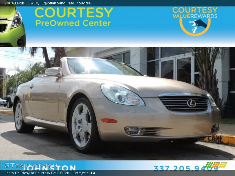 Egyptian Sand Pearl / Saddle 2004 Lexus SC 430