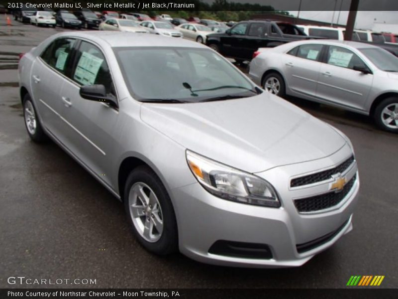Silver Ice Metallic / Jet Black/Titanium 2013 Chevrolet Malibu LS