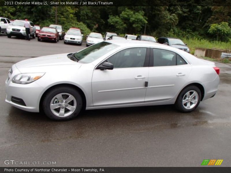 Silver Ice Metallic / Jet Black/Titanium 2013 Chevrolet Malibu LS