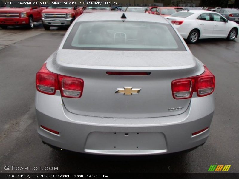 Silver Ice Metallic / Jet Black/Titanium 2013 Chevrolet Malibu LS