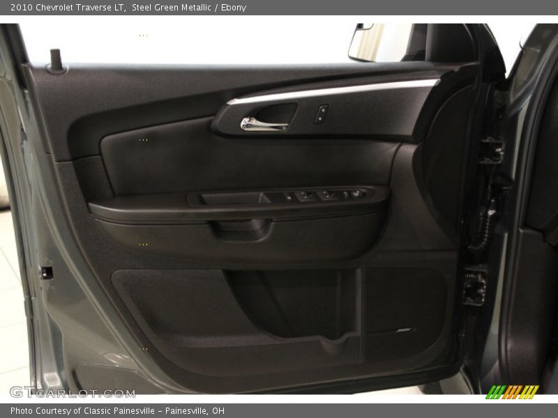 Steel Green Metallic / Ebony 2010 Chevrolet Traverse LT