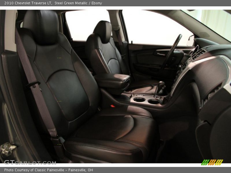 Steel Green Metallic / Ebony 2010 Chevrolet Traverse LT
