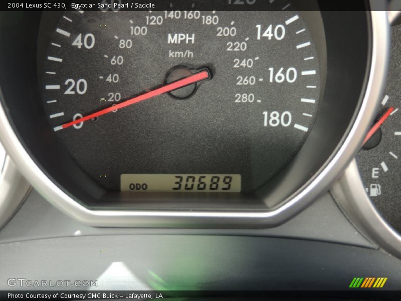 Egyptian Sand Pearl / Saddle 2004 Lexus SC 430
