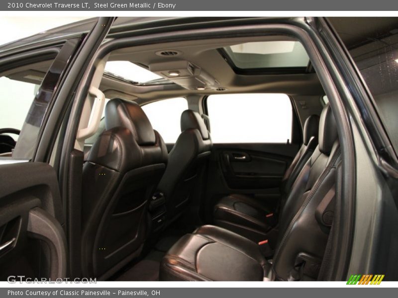 Steel Green Metallic / Ebony 2010 Chevrolet Traverse LT