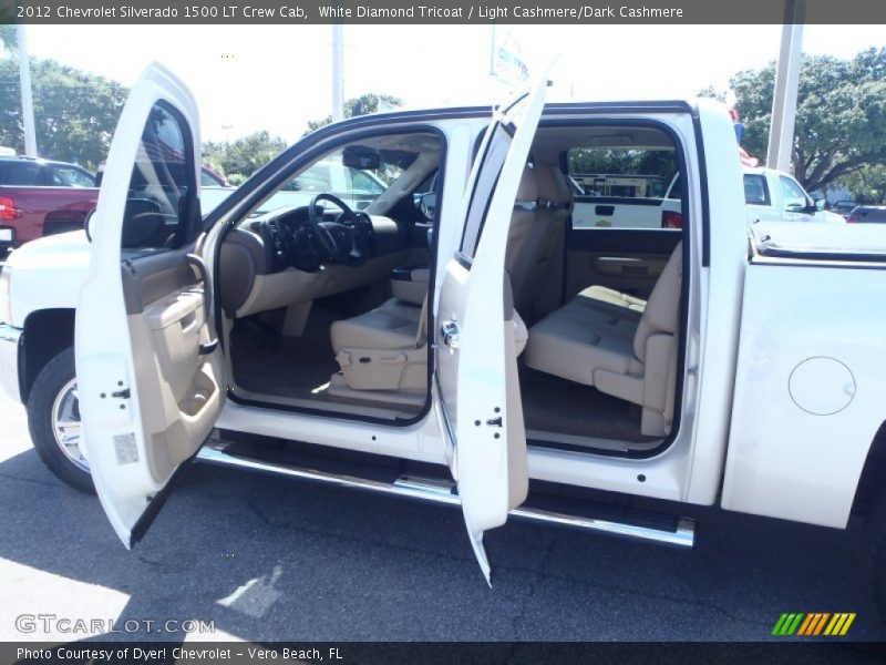 White Diamond Tricoat / Light Cashmere/Dark Cashmere 2012 Chevrolet Silverado 1500 LT Crew Cab