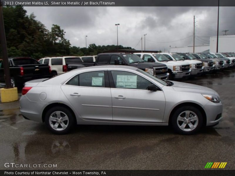 Silver Ice Metallic / Jet Black/Titanium 2013 Chevrolet Malibu LS